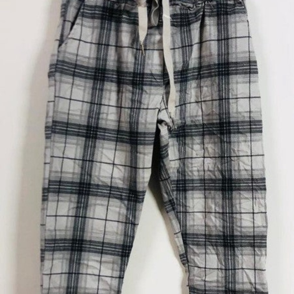 NWT, Italian Plaid Crinkle Joggers by Venti6, size Medium